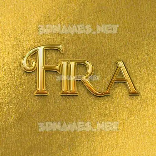 fira in All Gold style - 3D name wallpaper fira in All Gold style - 3D name wallpaper