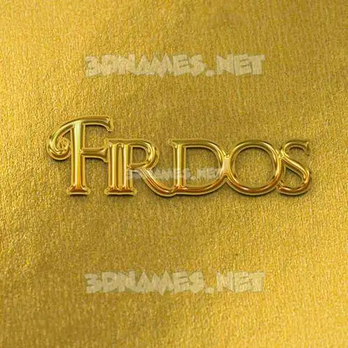 firdos in All Gold style - 3D name wallpaper firdos in All Gold style - 3D name wallpaper