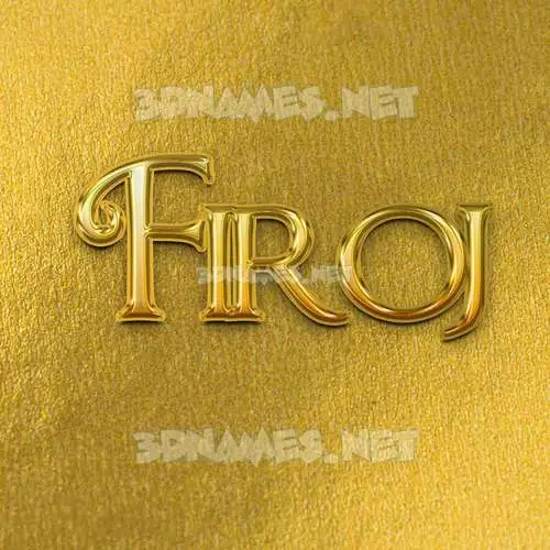 firoj in All Gold style - 3D name wallpaper firoj in All Gold style - 3D name wallpaper