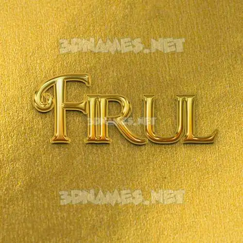 firul in All Gold style - 3D name wallpaper firul in All Gold style - 3D name wallpaper