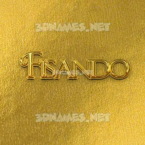 fisando in All Gold style - 3D name wallpaper fisando in All Gold style - 3D name wallpaper
