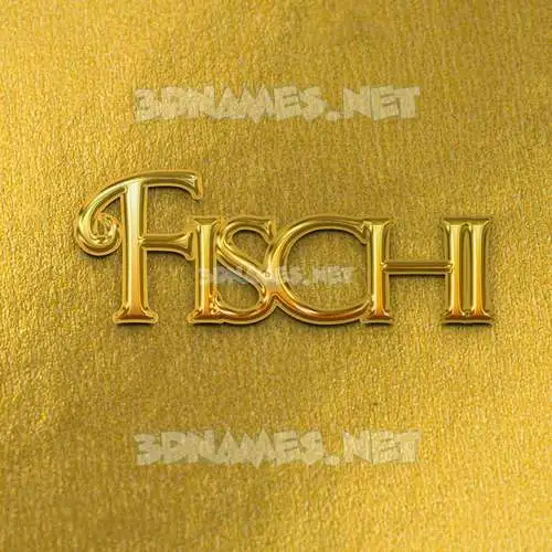 fischi in All Gold style - 3D name wallpaper fischi in All Gold style - 3D name wallpaper