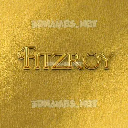 fitzroy in All Gold style - 3D name wallpaper fitzroy in All Gold style - 3D name wallpaper