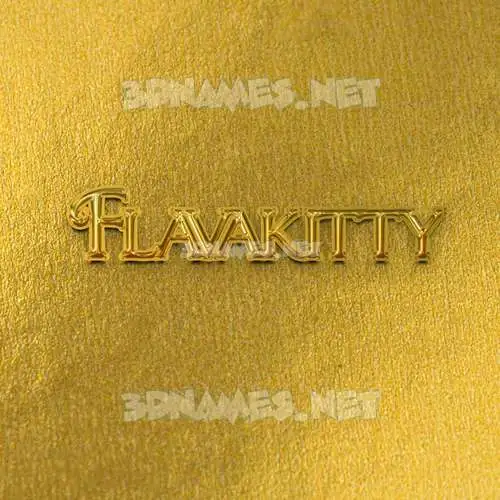 flavakitty in All Gold style - 3D name wallpaper flavakitty in All Gold style - 3D name wallpaper