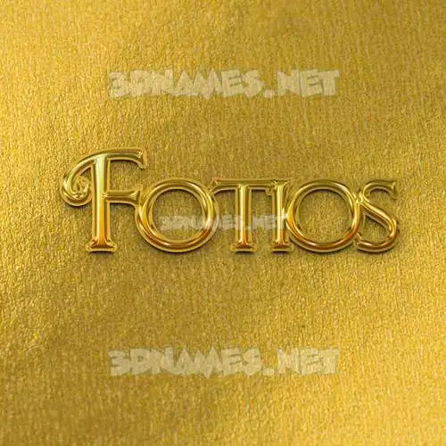 fotios in All Gold style - 3D name wallpaper fotios in All Gold style - 3D name wallpaper