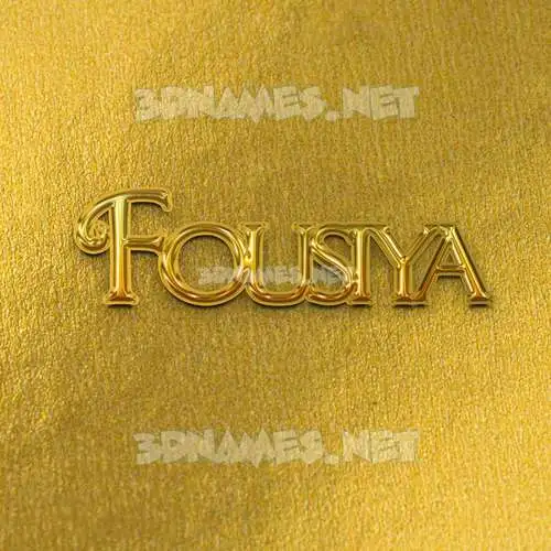fousiya in All Gold style - 3D name wallpaper fousiya in All Gold style - 3D name wallpaper