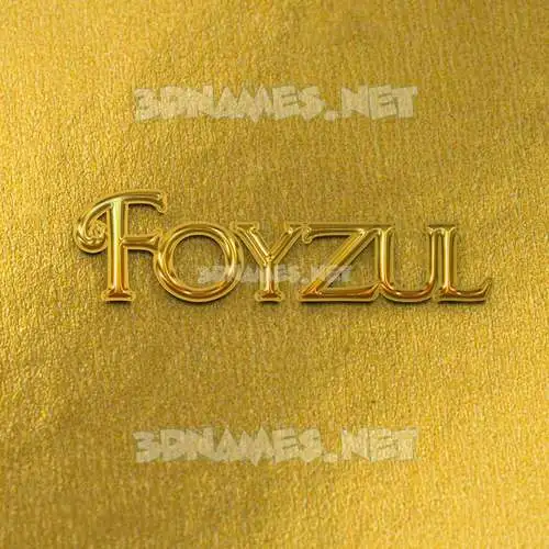 foyzul in All Gold style - 3D name wallpaper foyzul in All Gold style - 3D name wallpaper