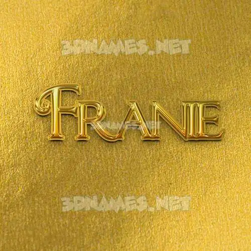 franie in All Gold style - 3D name wallpaper franie in All Gold style - 3D name wallpaper