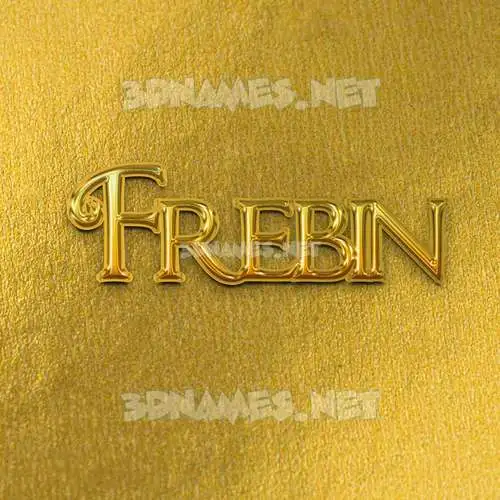 frebin in All Gold style - 3D name wallpaper frebin in All Gold style - 3D name wallpaper
