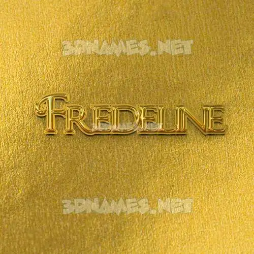 fredeline in All Gold style - 3D name wallpaper fredeline in All Gold style - 3D name wallpaper