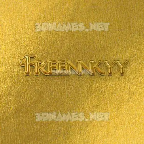 freennkyy in All Gold style - 3D name wallpaper freennkyy in All Gold style - 3D name wallpaper