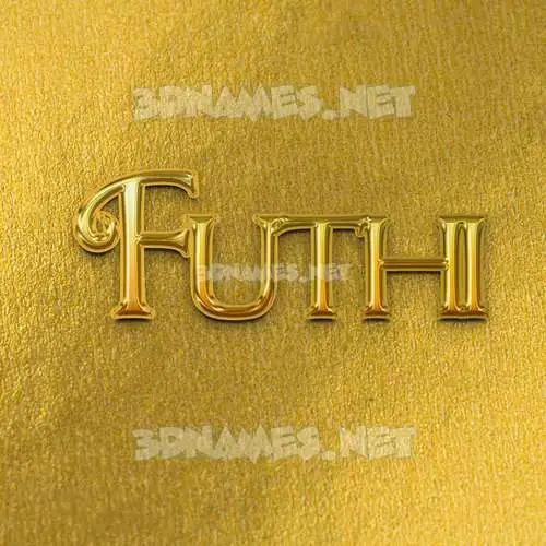 futhi in All Gold style - 3D name wallpaper futhi in All Gold style - 3D name wallpaper