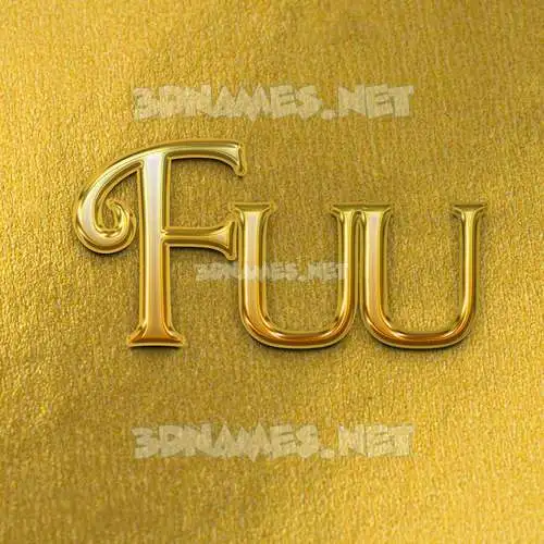 fuu in All Gold style - 3D name wallpaper fuu in All Gold style - 3D name wallpaper