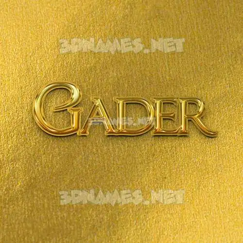 gader in All Gold style - 3D name wallpaper gader in All Gold style - 3D name wallpaper