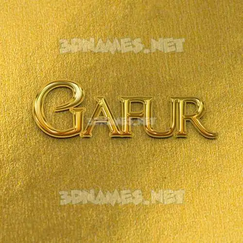 gafur in All Gold style - 3D name wallpaper gafur in All Gold style - 3D name wallpaper