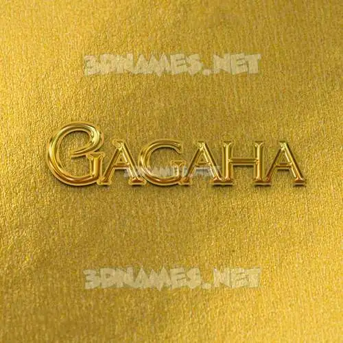 gagaha in All Gold style - 3D name wallpaper gagaha in All Gold style - 3D name wallpaper