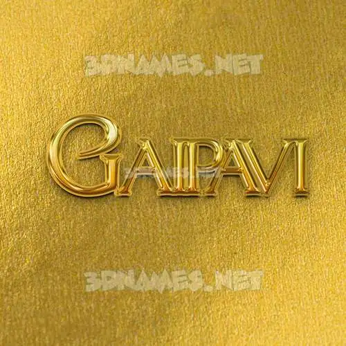 gaipavi in All Gold style - 3D name wallpaper gaipavi in All Gold style - 3D name wallpaper