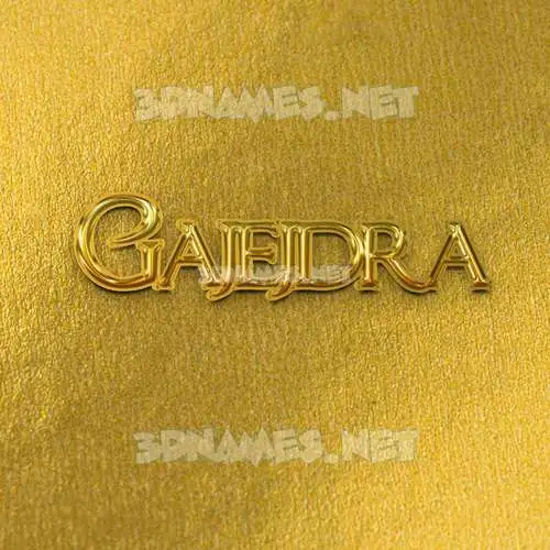 gajejdra in All Gold style - 3D name wallpaper gajejdra in All Gold style - 3D name wallpaper