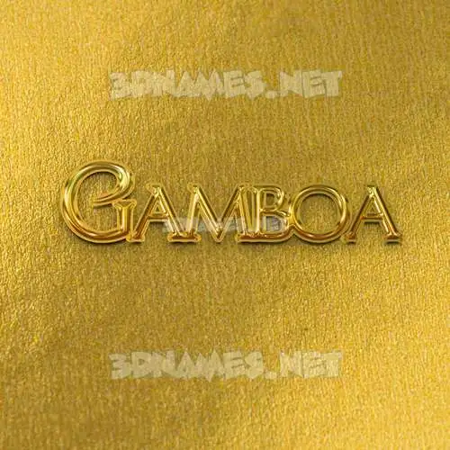 gamboa in All Gold style - 3D name wallpaper gamboa in All Gold style - 3D name wallpaper