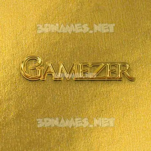 gamezer in All Gold style - 3D name wallpaper gamezer in All Gold style - 3D name wallpaper