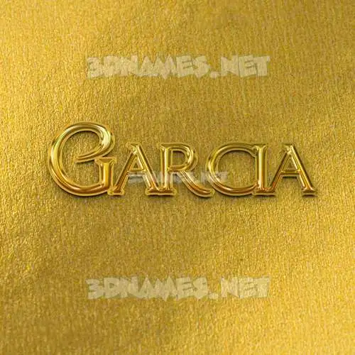 garcia in All Gold style - 3D name wallpaper garcia in All Gold style - 3D name wallpaper