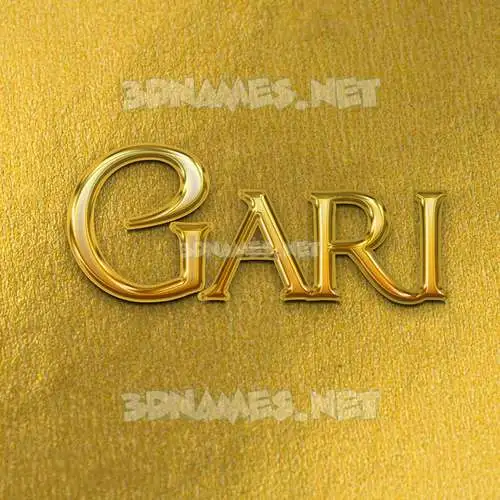 gari in All Gold style - 3D name wallpaper gari in All Gold style - 3D name wallpaper
