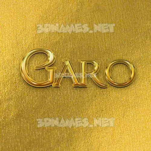 garo in All Gold style - 3D name wallpaper garo in All Gold style - 3D name wallpaper