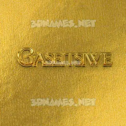 gaseitsiwe in All Gold style - 3D name wallpaper gaseitsiwe in All Gold style - 3D name wallpaper