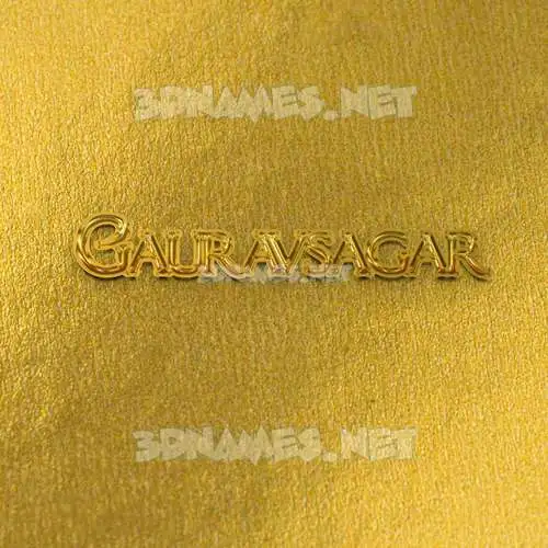 gauravsagar in All Gold style - 3D name wallpaper gauravsagar in All Gold style - 3D name wallpaper