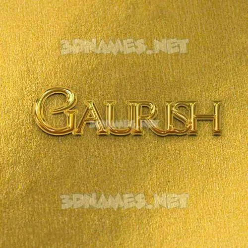 gaurish in All Gold style - 3D name wallpaper gaurish in All Gold style - 3D name wallpaper