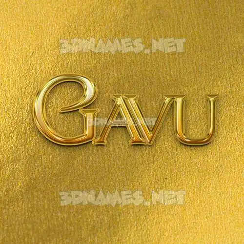 gavu in All Gold style - 3D name wallpaper gavu in All Gold style - 3D name wallpaper