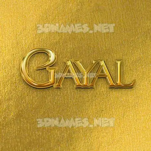 gayal in All Gold style - 3D name wallpaper gayal in All Gold style - 3D name wallpaper