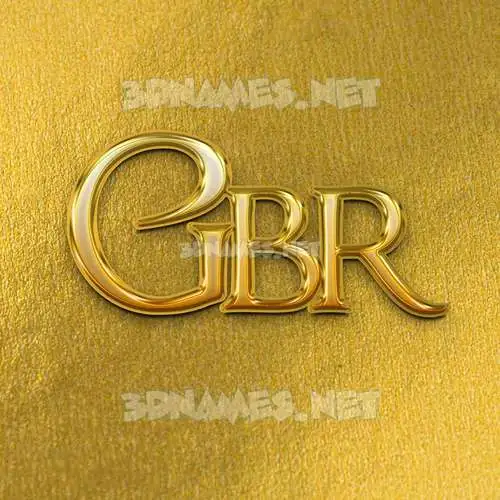 gbr in All Gold style - 3D name wallpaper gbr in All Gold style - 3D name wallpaper