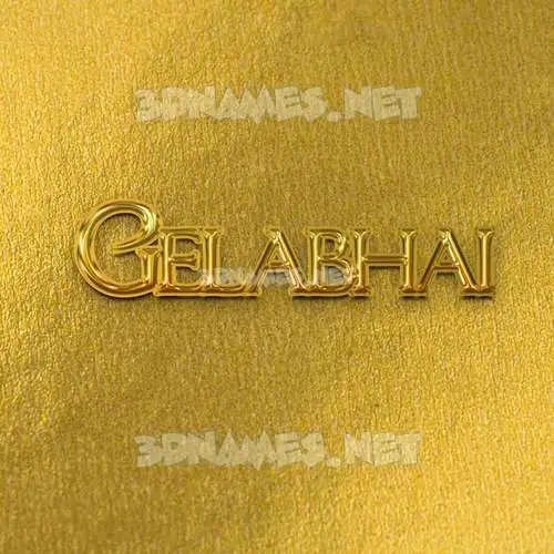 gelabhai in All Gold style - 3D name wallpaper gelabhai in All Gold style - 3D name wallpaper
