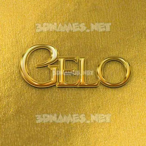 gelo in All Gold style - 3D name wallpaper gelo in All Gold style - 3D name wallpaper