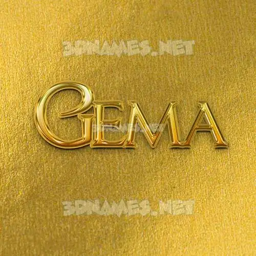 gema in All Gold style - 3D name wallpaper gema in All Gold style - 3D name wallpaper