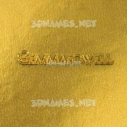 gemmafowell in All Gold style - 3D name wallpaper gemmafowell in All Gold style - 3D name wallpaper