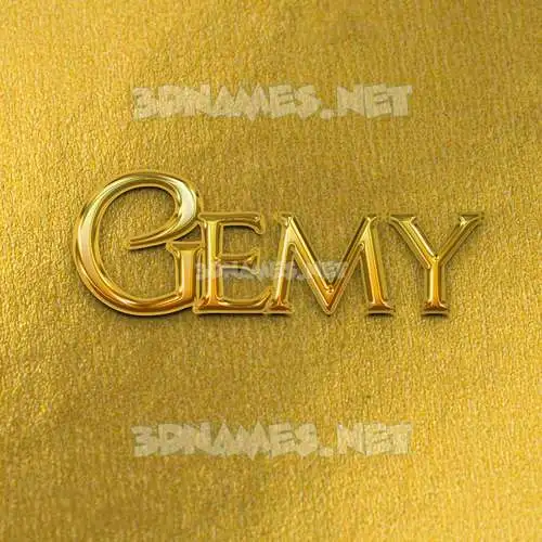 gemy in All Gold style - 3D name wallpaper gemy in All Gold style - 3D name wallpaper