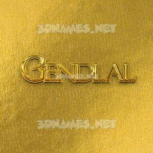 gendlal in All Gold style - 3D name wallpaper gendlal in All Gold style - 3D name wallpaper