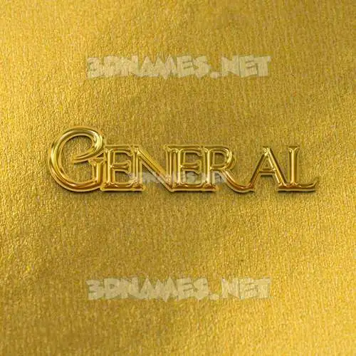 general in All Gold style - 3D name wallpaper general in All Gold style - 3D name wallpaper