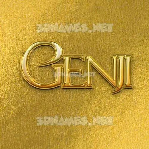 genji in All Gold style - 3D name wallpaper genji in All Gold style - 3D name wallpaper