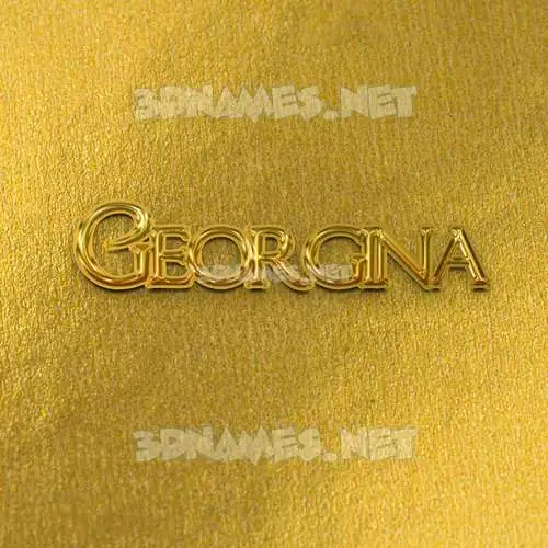 georgina in All Gold style - 3D name wallpaper georgina in All Gold style - 3D name wallpaper