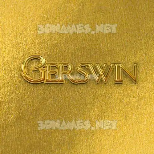 gerswin in All Gold style - 3D name wallpaper gerswin in All Gold style - 3D name wallpaper
