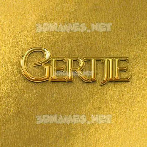 gertjie in All Gold style - 3D name wallpaper gertjie in All Gold style - 3D name wallpaper