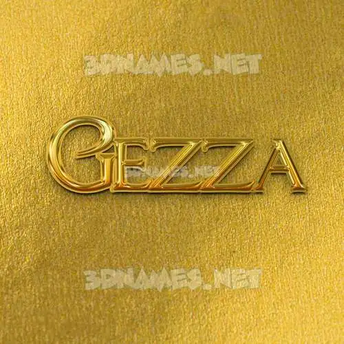 gezza in All Gold style - 3D name wallpaper gezza in All Gold style - 3D name wallpaper