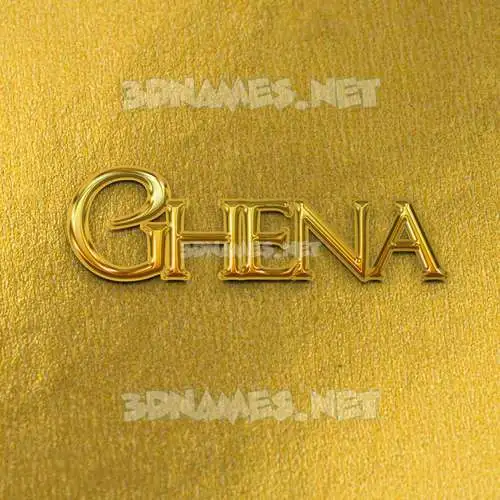 ghena in All Gold style - 3D name wallpaper ghena in All Gold style - 3D name wallpaper
