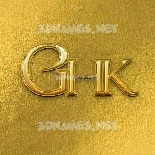 ghk in All Gold style - 3D name wallpaper ghk in All Gold style - 3D name wallpaper