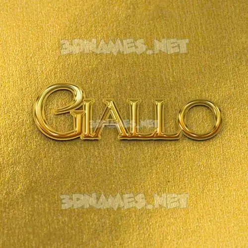 giallo in All Gold style - 3D name wallpaper giallo in All Gold style - 3D name wallpaper