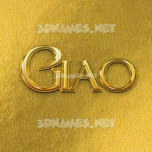 giao in All Gold style - 3D name wallpaper giao in All Gold style - 3D name wallpaper