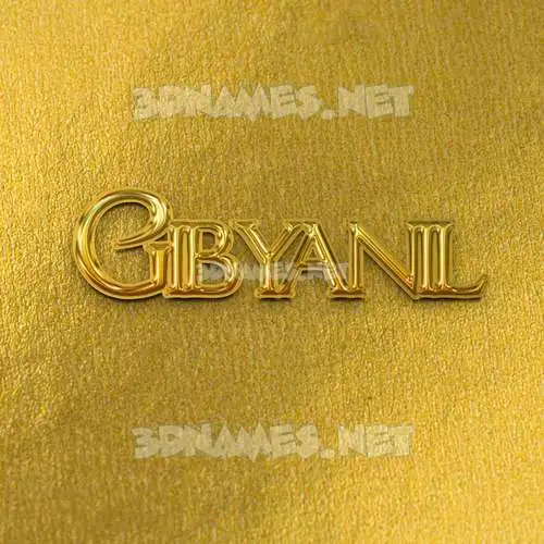 gibyanil in All Gold style - 3D name wallpaper gibyanil in All Gold style - 3D name wallpaper